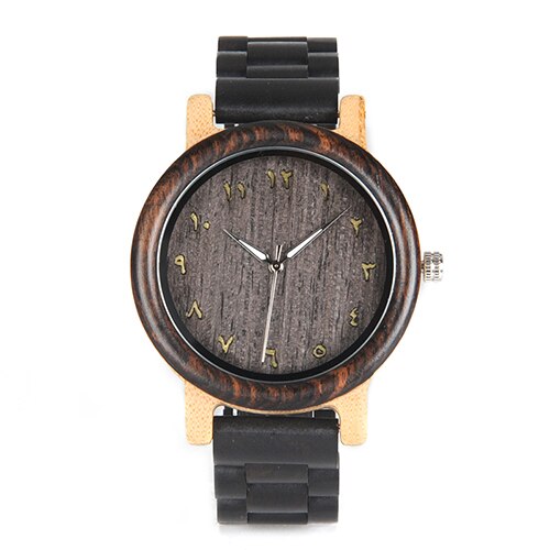 BOBO BIRD L-N14 Couple Wooden Watches 100% Natural Wood Watches Men Women Clock Christmas Gift in Case