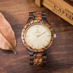 Uwood Wooden Watches Men Wristwatches Wood Bamboo Watch For Men Wrist Wood Strap Quartz Watch Husband Gift Relogio Masculino