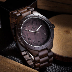 Uwood Wooden Watches Men Wristwatches Wood Bamboo Watch For Men Wrist Wood Strap Quartz Watch Husband Gift Relogio Masculino