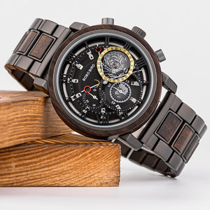 BOBO BIRD 2021 Wood Watch Men Top Brand Luxury Chronograph Military Waterproof Watches Great Valentine's Day Gifts for Husband