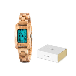 BOBOBIRD Ladies Wood Watch Elegant Bracelet Quarzt Wristwatch for Women Dress Female Clock regolio feminino+Box