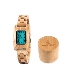 BOBOBIRD Ladies Wood Watch Elegant Bracelet Quarzt Wristwatch for Women Dress Female Clock regolio feminino+Box