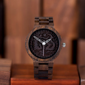 BOBO BIRD Men's Quartz Watch Wood Luxury Man Wrist Watches For Men Custom Male Watch Anniversary Father's Day Gift Wooden Clock