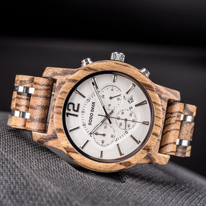 DODO DEER 2021 Luxury Brand  Wooden&steel Band  Business  & Casual Watch Men Hardlex  Bracelet Clasp  QUARTZ Mens Watch