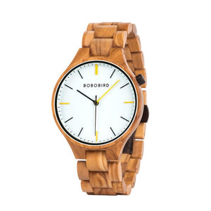 BOBOBIRD Wooden Quartz Men's Watches Mens 2020 Male Watch for Man Watch Handmade Fashion Wristwatch Luxury Orologio Uomo